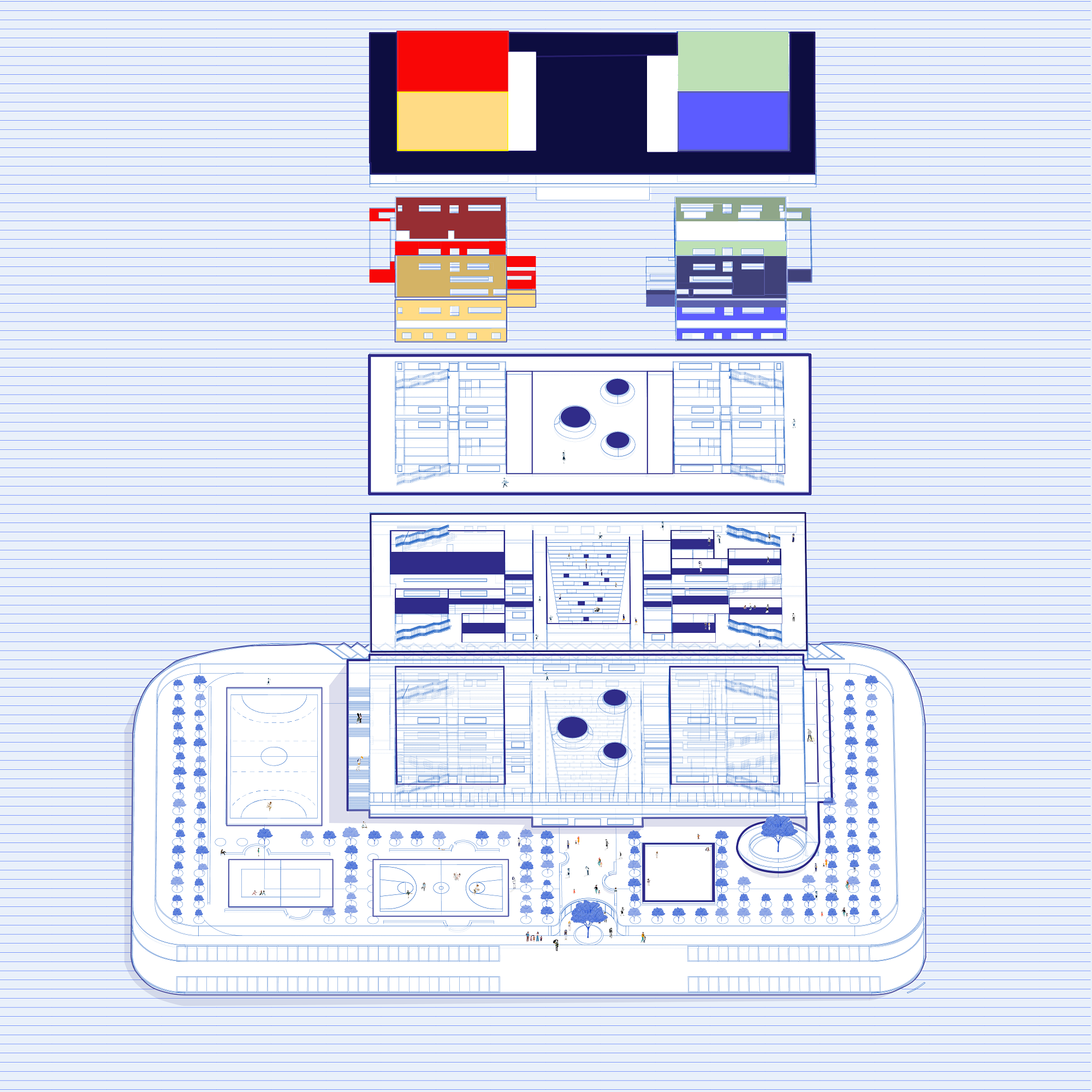 School Concept Drawing